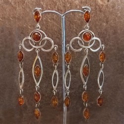 Pendientes de Plata con Ámbar