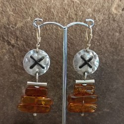 Pendientes de Plata con Ámbar