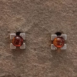 Pendientes de Plata con Ámbar