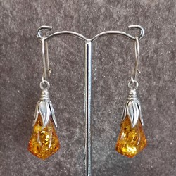Pendientes de Plata con Ámbar