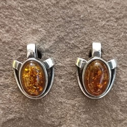 Pendientes de Plata con Ámbar