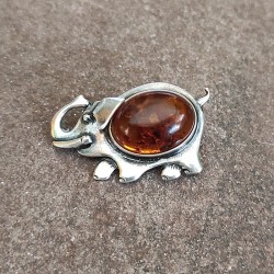 Broche de Plata con Ámbar