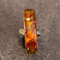 Anillo de Plata con Ámbar