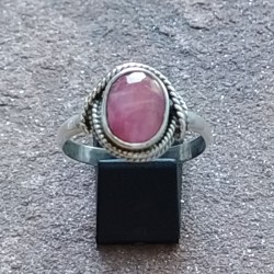 Anillo de Plata con Rubí...