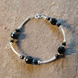 Pulsera de Plata con Ónix...