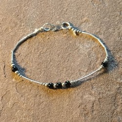 Pulsera de Plata con Ónix...