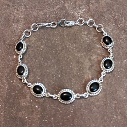 Pulsera de Plata con Ónix...