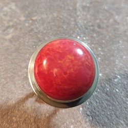 Anillo de Plata con Coral