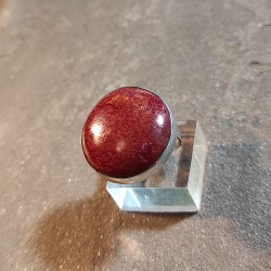 Anillo de Plata con Coral...