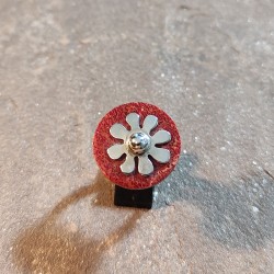 Anillo de Plata con Coral...