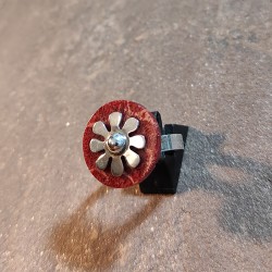 Anillo de Plata con Coral...