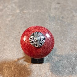 Anillo de Plata con Coral...
