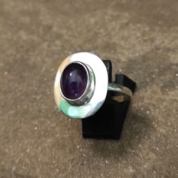 Anillo de Plata con Amatista