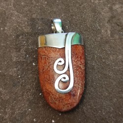 Colgante de Plata con Coral
