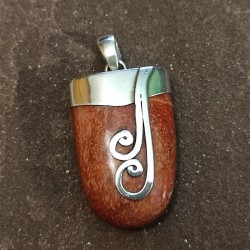 Colgante de Plata con Coral