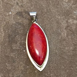 Colgante de Plata con Coral