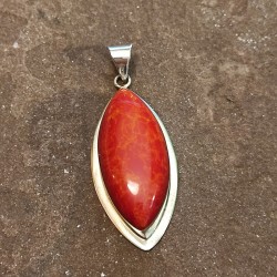 Colgante de Plata con Coral