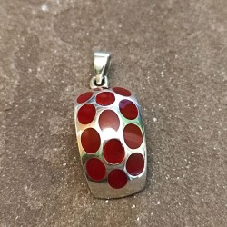 Colgante de Plata con Coral