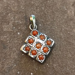 Colgante de Plata con Coral