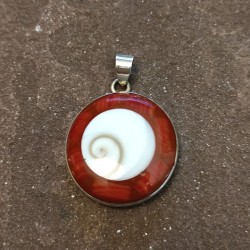 Colgante de Plata con Coral