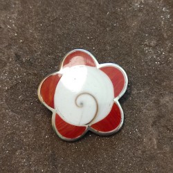 Colgante de Plata con Coral