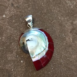 Colgante de Plata con Coral