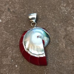 Colgante de Plata con Coral