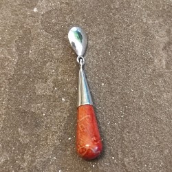 Colgante de Plata con Coral