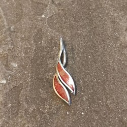 Colgante de Plata con Coral