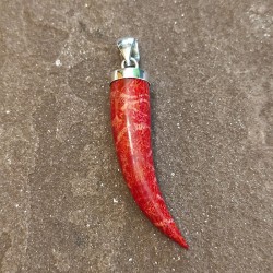 Colgante de Plata con Coral