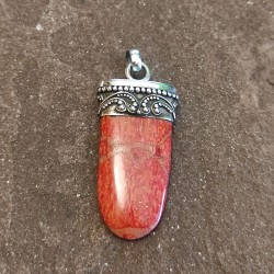 Colgante de Plata con Coral