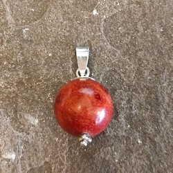 Colgante de Plata con Coral