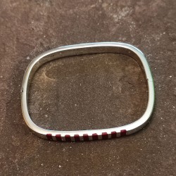 Pulsera de Plata rígida con...