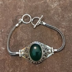 Pulsera de Plata con Ónix...