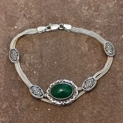 Pulsera de Plata con Ónix...