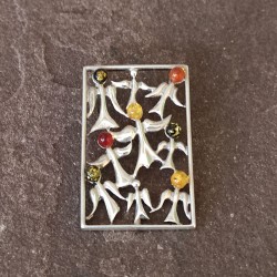 Colgante de Plata con Ámbar