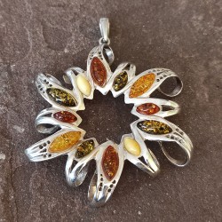 Colgante de Plata con Ámbar