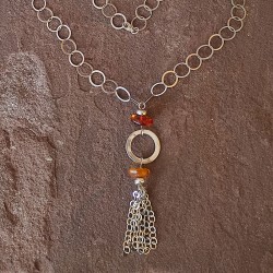 Collar de Plata con Ámbar