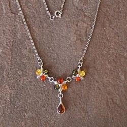 Collar de Plata con Ámbar