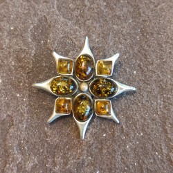 Broche de Plata con Ámbar