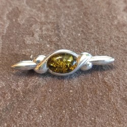 Broche de Plata con Ámbar