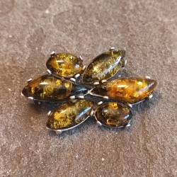 Broche de Plata con Ámbar