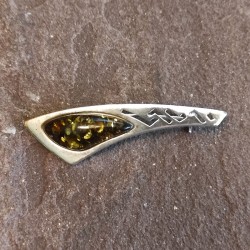 Broche de Plata con Ámbar