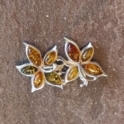 Broche de Plata con Ámbar