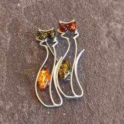 Broche de Plata con Ámbar