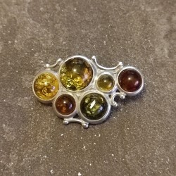 Broche de Plata con Ámbar