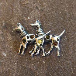 Broche de Plata con Ámbar