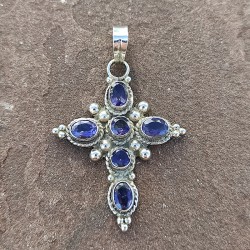 Colgante de Plata con Zafiro