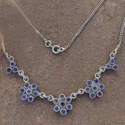 Collar de Plata con Zafiro