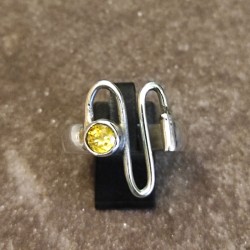 Anillo de Plata con Topacio...